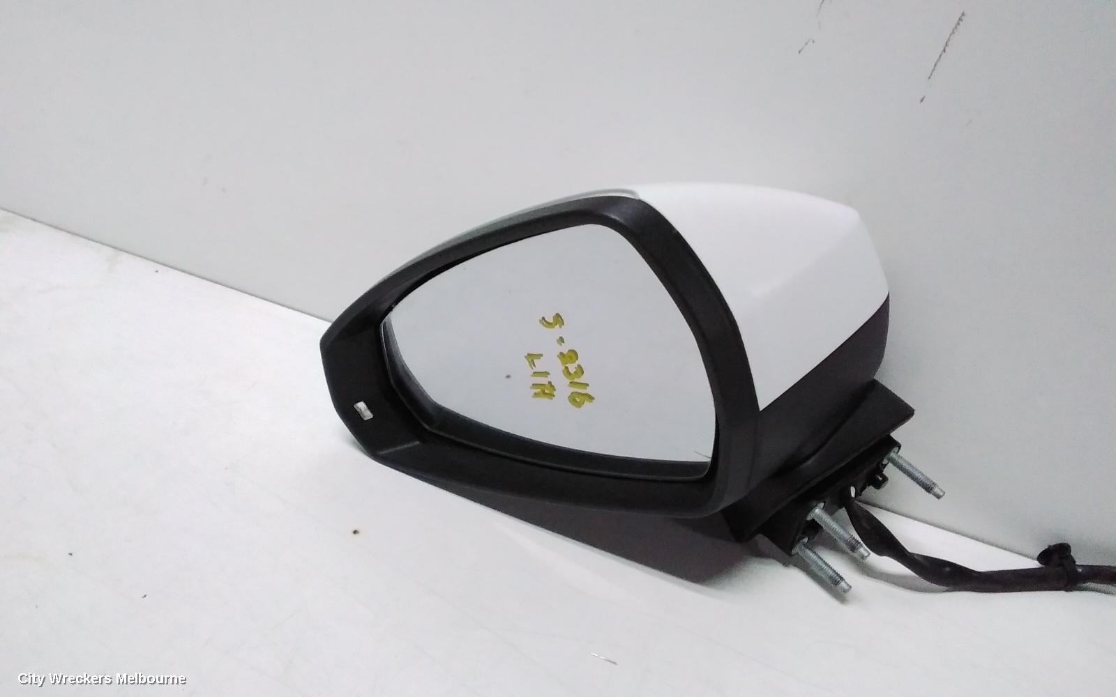 AUDI A3 LEFT DOOR MIRROR, 8V, A3, SEDAN, MANUAL FOLD, NON LANE CHANGE ASSIST TYPE (6XC/7Y0), 11/2013 - 10/2020