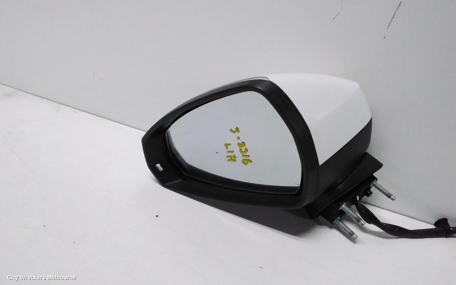 AUDI A3 LEFT DOOR MIRROR, 8V, A3, SEDAN, MANUAL FOLD, NON LANE CHANGE ASSIST TYPE (6XC/7Y0), 11/2013 - 10/2020