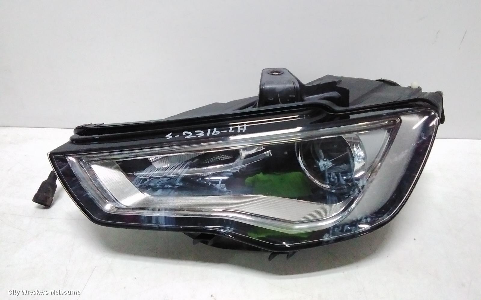 AUDI A3 LEFT HEADLAMP, 8V, SEDAN/HATCH, LED TYPE, 12/2013 - 04/2016