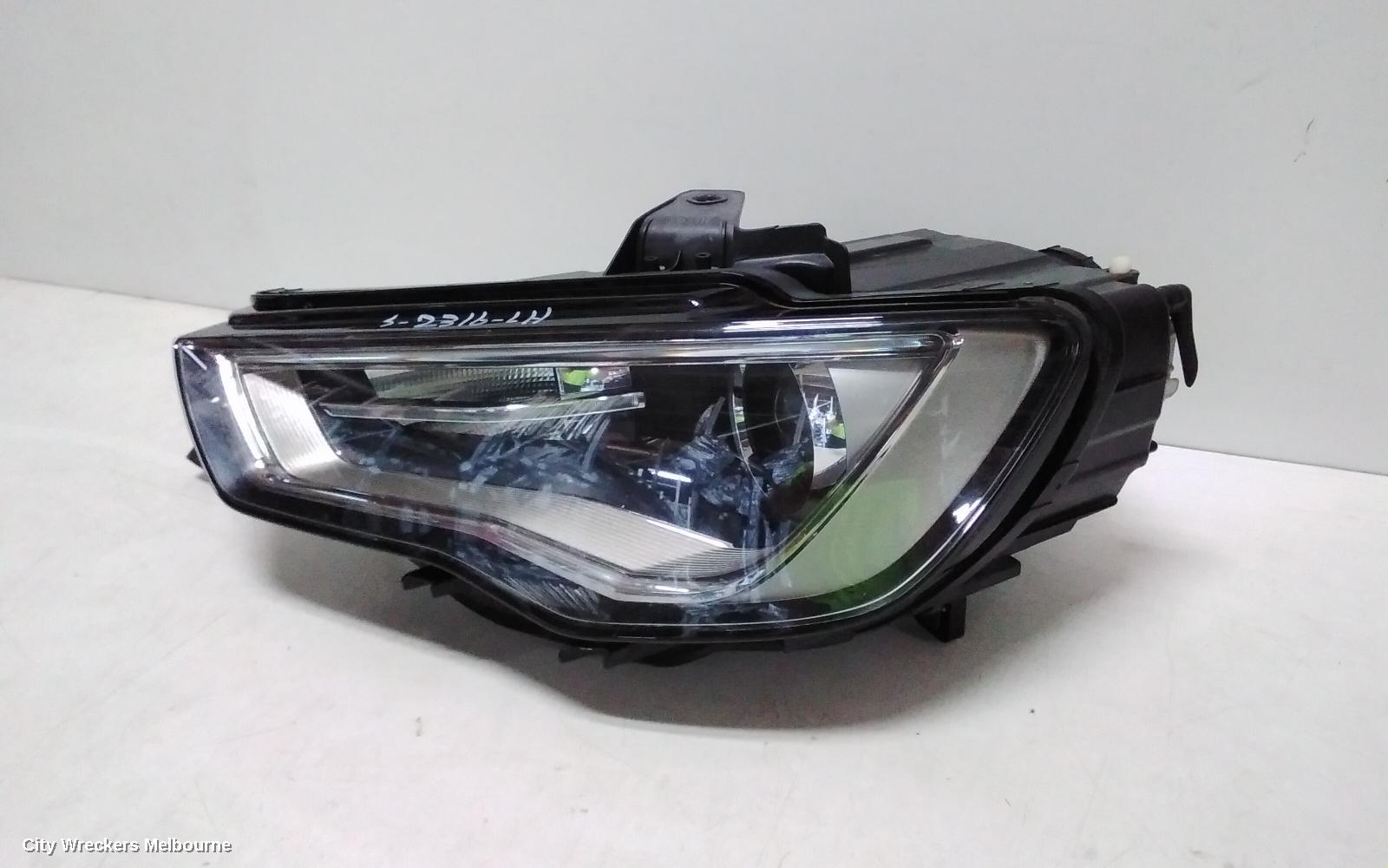 AUDI A3 LEFT HEADLAMP, 8V, SEDAN/HATCH, LED TYPE, 12/2013 - 04/2016