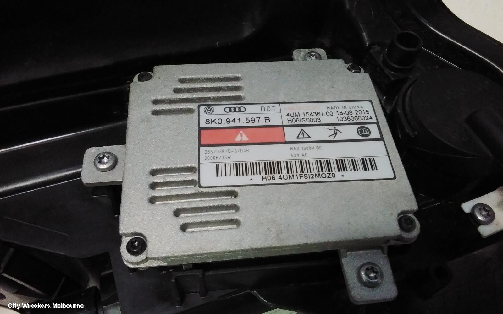 AUDI A3 RIGHT HEADLAMP, 8V, SEDAN/CABRIO, XENON TYPE, 12/2013 - 04/2016