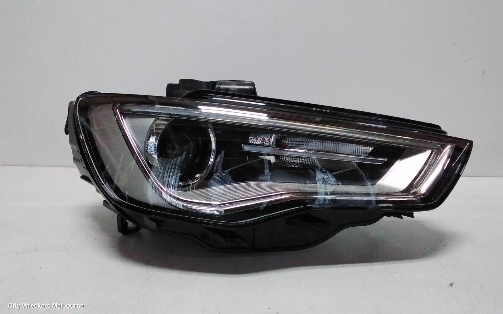 AUDI A3 RIGHT HEADLAMP, 8V, SEDAN/CABRIO, XENON TYPE, 12/2013 - 04/2016