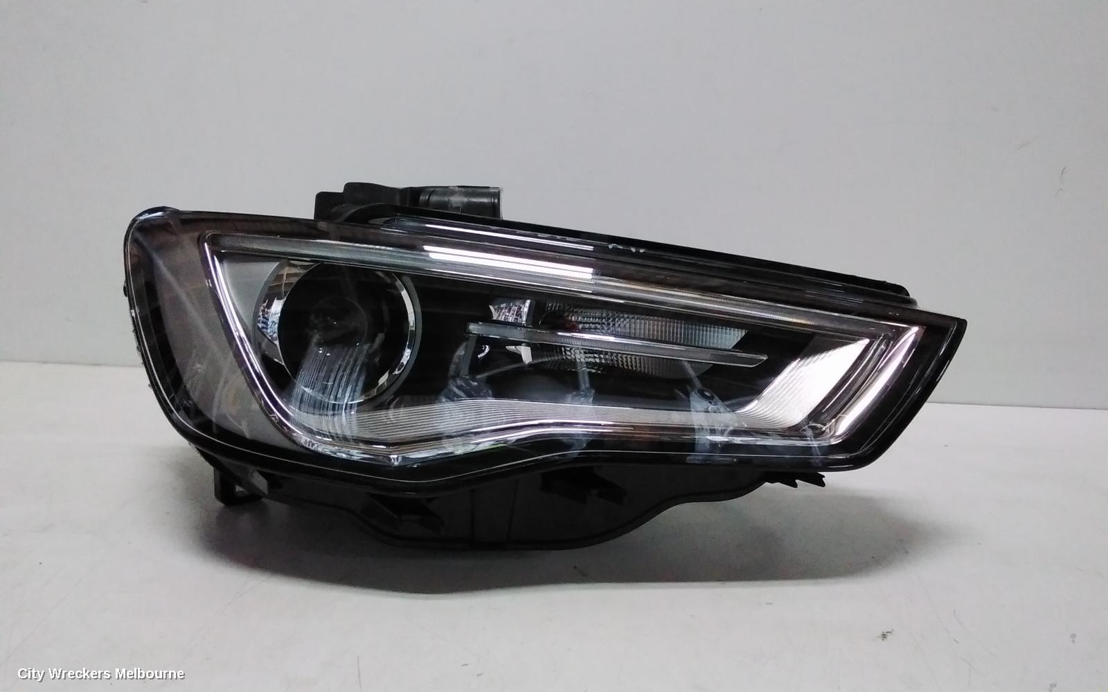 AUDI A3 RIGHT HEADLAMP, 8V, SEDAN/CABRIO, XENON TYPE, 12/2013 - 04/2016