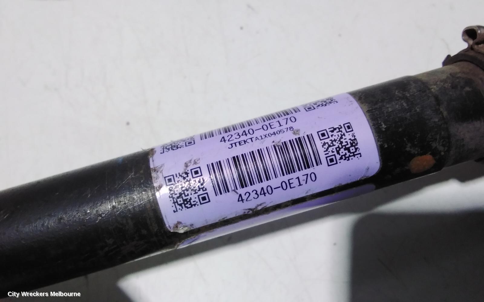 TOYOTA KLUGER LEFT DRIVESHAFT, AXUH78, REAR, AUTO T/M, PETROL, HYBRID TYPE, 03/2021 ONWARDS
