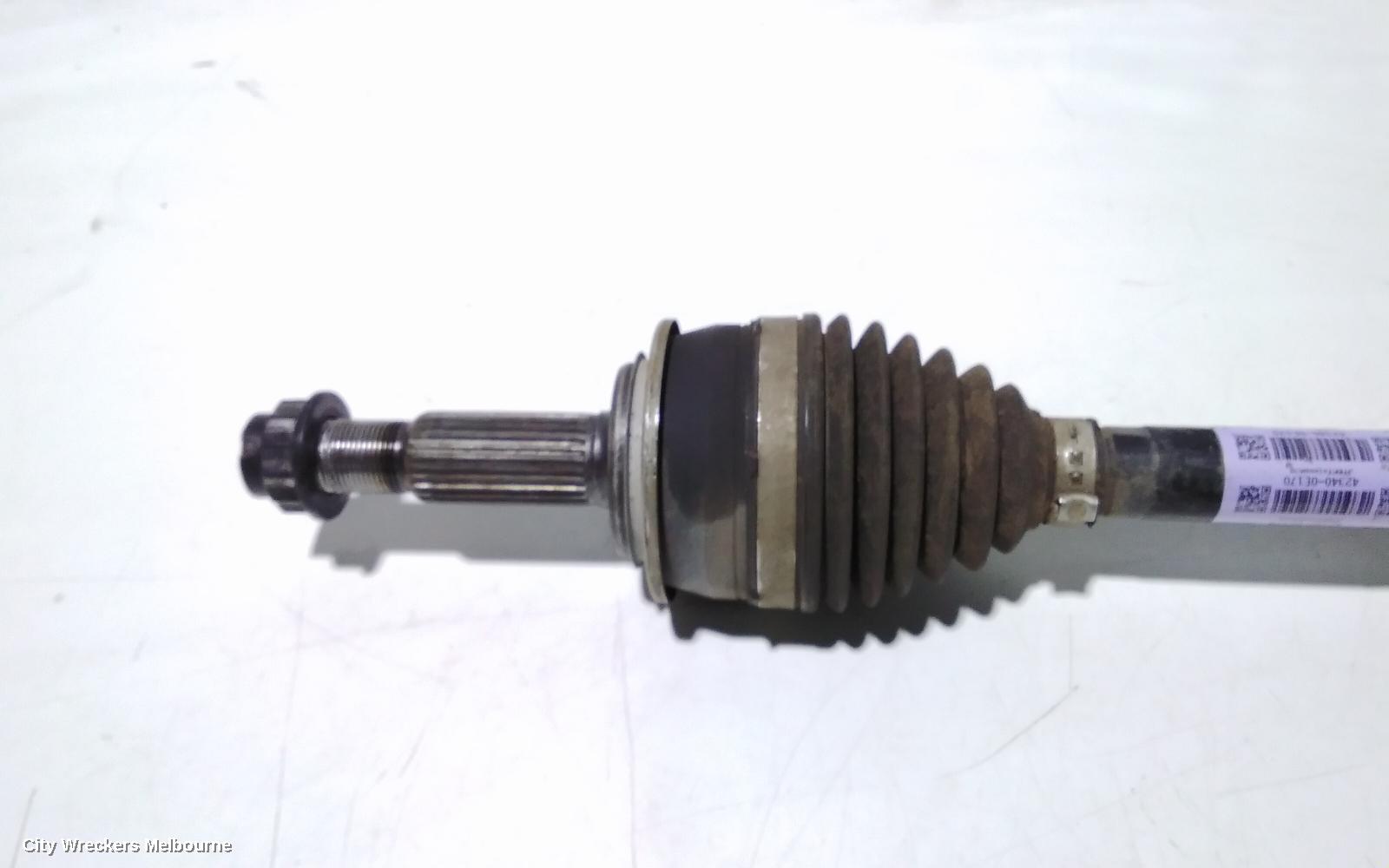 TOYOTA KLUGER LEFT DRIVESHAFT, AXUH78, REAR, AUTO T/M, PETROL, HYBRID TYPE, 03/2021 ONWARDS