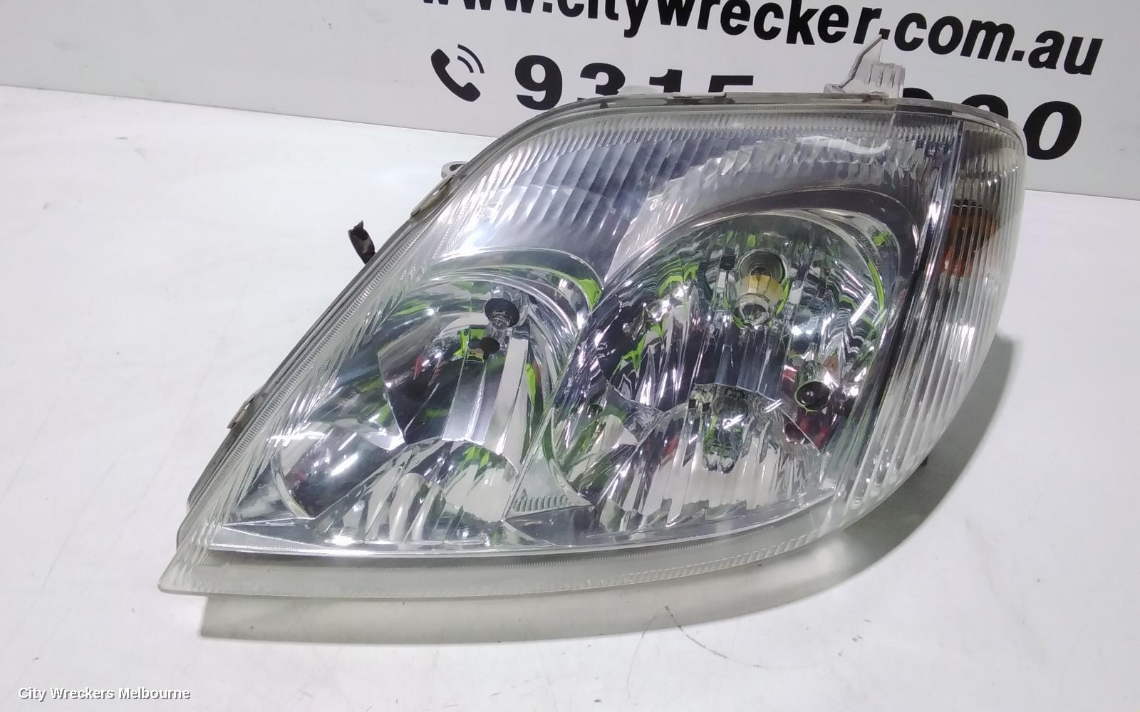 TOYOTA COROLLA LEFT HEADLAMP, ZZE122 (JAPAN-VIN JTD), KOITO LENS# 12-481, 12/2001 - 04/2004
