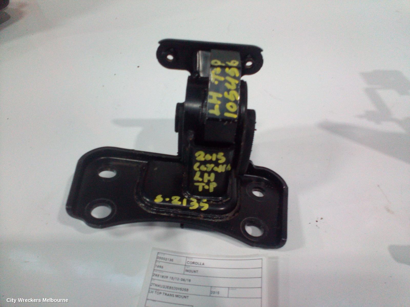 TOYOTA COROLLA MOUNT, ZRE182R 10/2012 - 06/2018