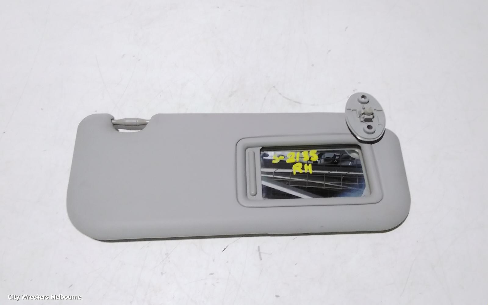 TOYOTA COROLLA SUNVISOR, ZRE182R/ZWE186R, RH SIDE, 10/2012 - 06/2018