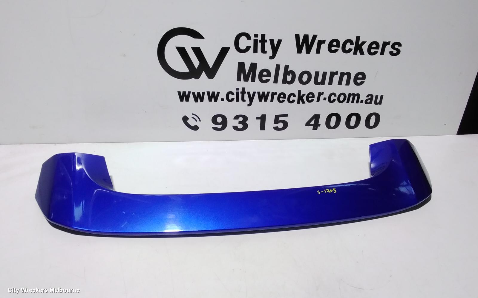 HONDA CIVIC REAR SPOILER, 10TH GEN, HATCH, UPPER, 05/2016 - 08/2021