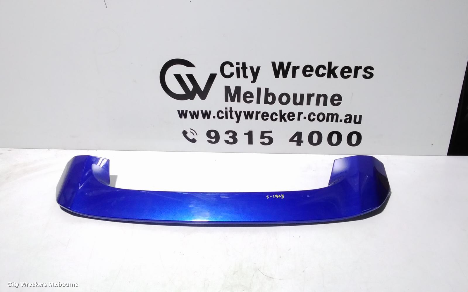 HONDA CIVIC REAR SPOILER, 10TH GEN, HATCH, UPPER, 05/2016 - 08/2021