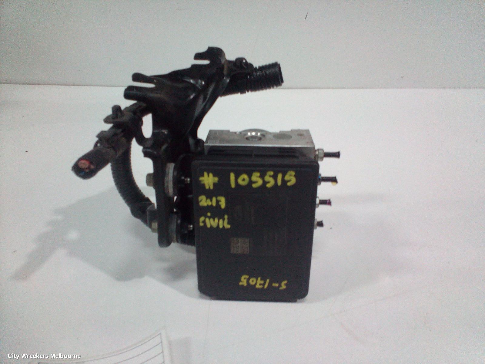HONDA CIVIC ABS PUMP/MODULATOR, 10TH GEN, 05/2016 - 08/2021