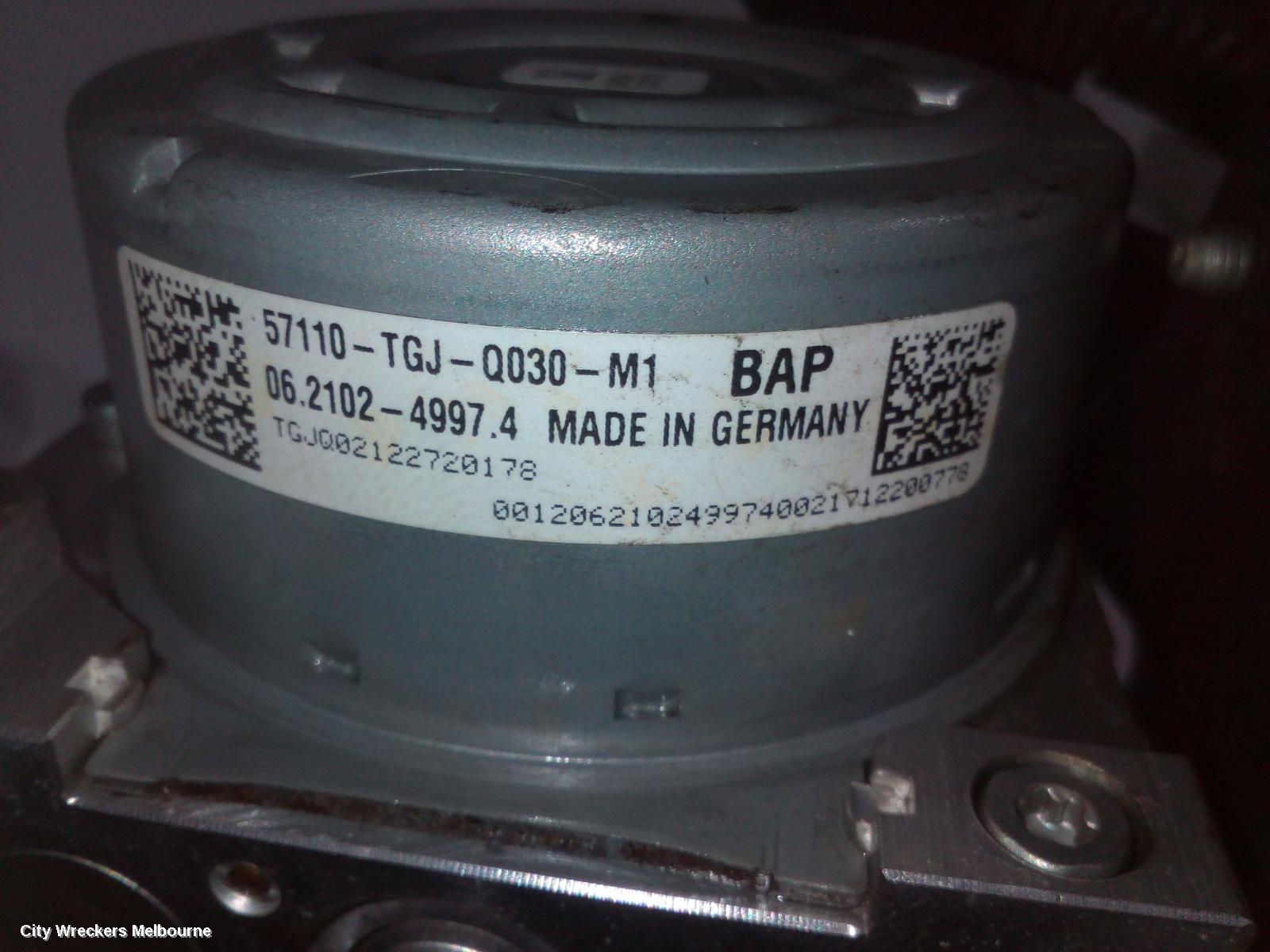 HONDA CIVIC ABS PUMP/MODULATOR, 10TH GEN, 05/2016 - 08/2021