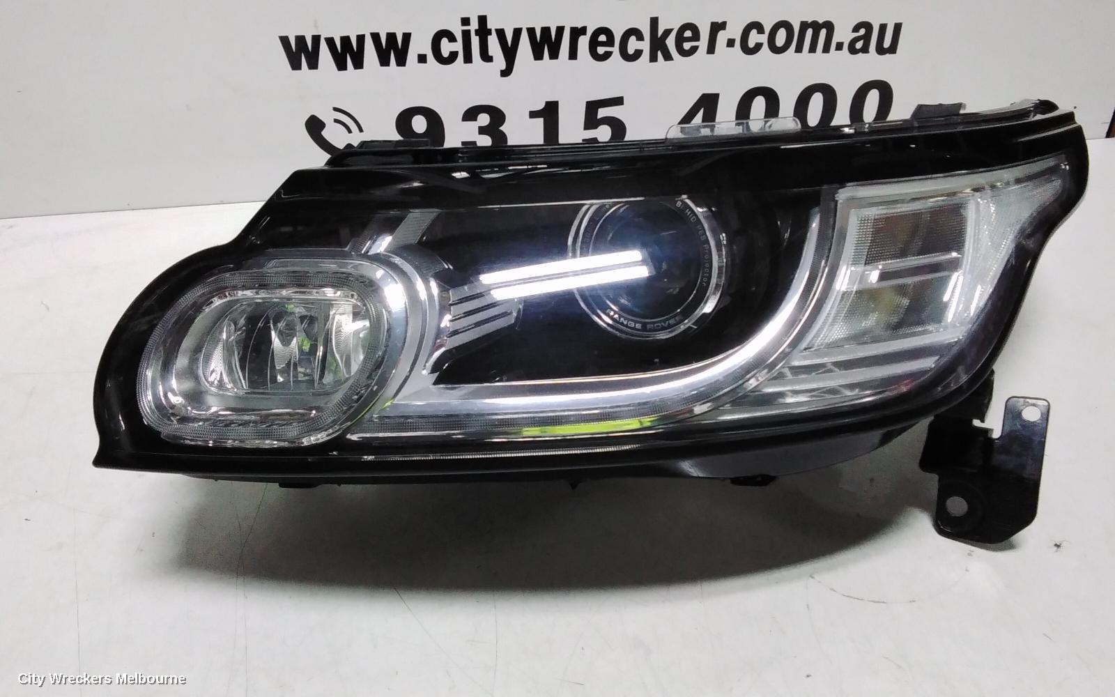 LAND ROVER RANGEROVER SPORT LEFT HEADLAMP, L494, BI-XENON TYPE, W/ AUTO DIP, AUTOBIOGRAPHY, 06/2013 - 10/2017