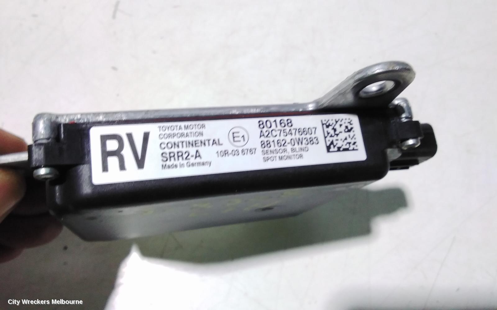 TOYOTA RAV4, XA40, 12/2012 - 12/2018, A2C75476607 LHR BLIND SPOT MONITORING: 105568