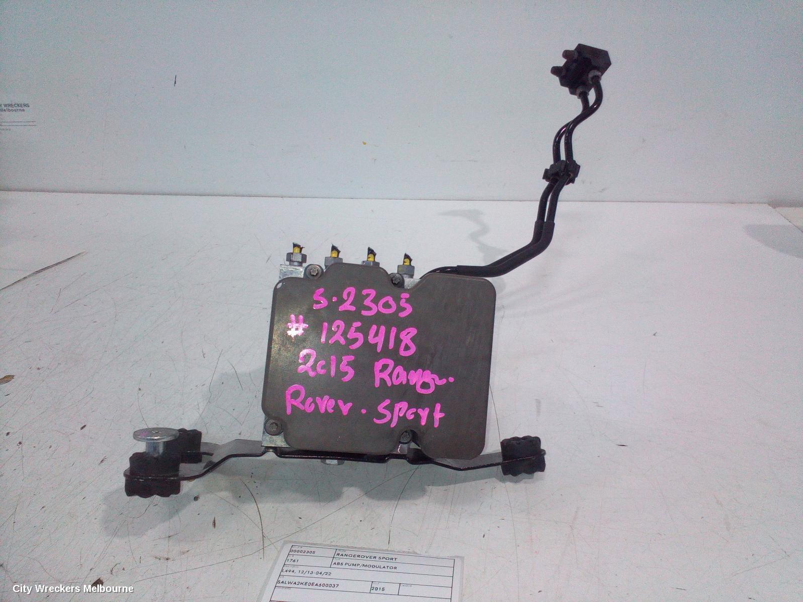LAND ROVER RANGEROVER SPORT ABS PUMP/MODULATOR, L494, 12/2013 - 04/2022