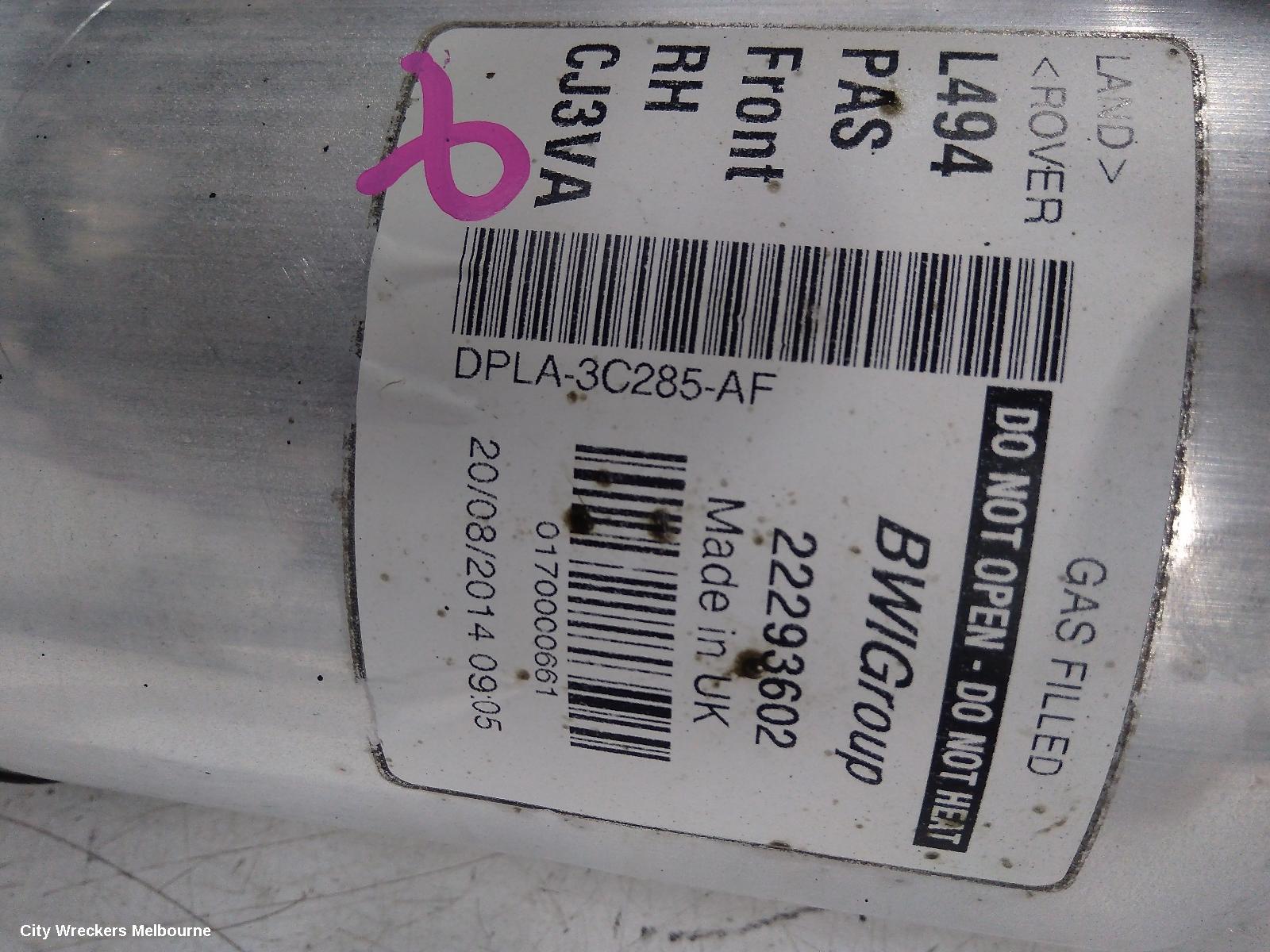 LAND ROVER RANGEROVER SPORT RIGHT FRONT STRUT, L494, AIR TYPE, NON ACE, W/ VARIABLE DAMPENING, 12/2013 - 04/2022
