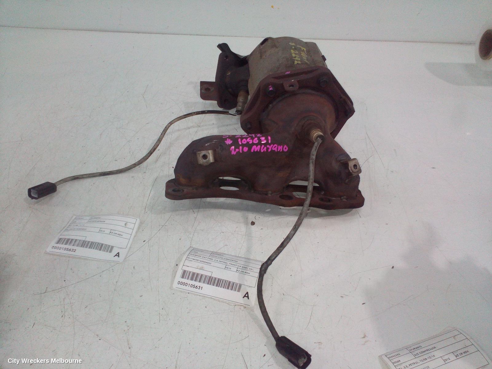 NISSAN MURANO OXYGEN SENSOR, Z51 12/2008 - 02/2015
