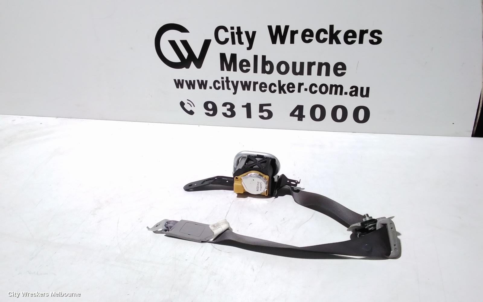 HONDA CIVIC SEATBELT/STALK, RH FRONT, SEAT BELT ONLY, SEDAN, VTI/VTI-L/VTI-LN, GREY, 9TH GEN, 02/2012 - 03/2014