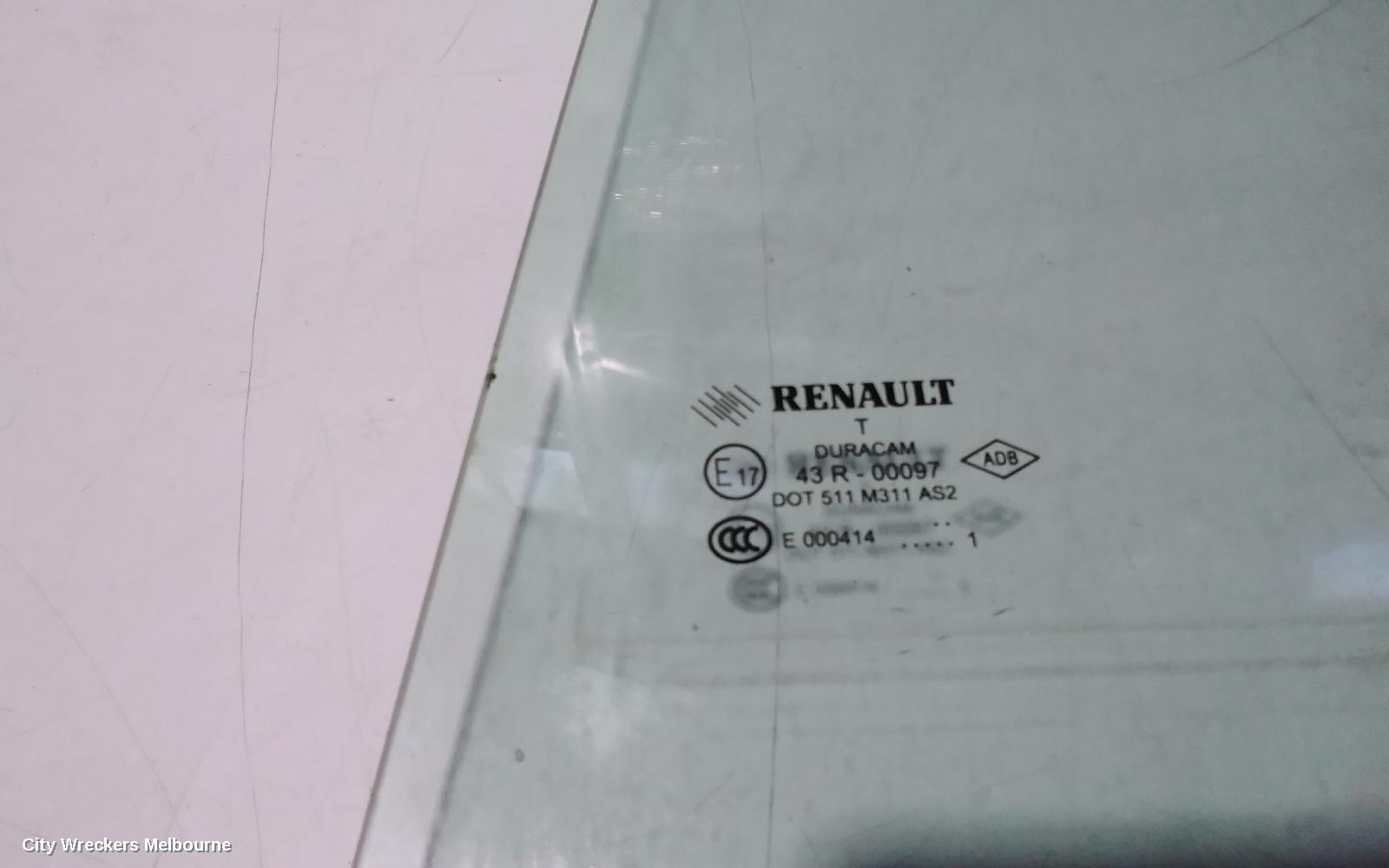 RENAULT MEGANE LEFT REAR DOOR WINDOW, X32/B95, 5DR HATCH, 09/2010 - 05/2016