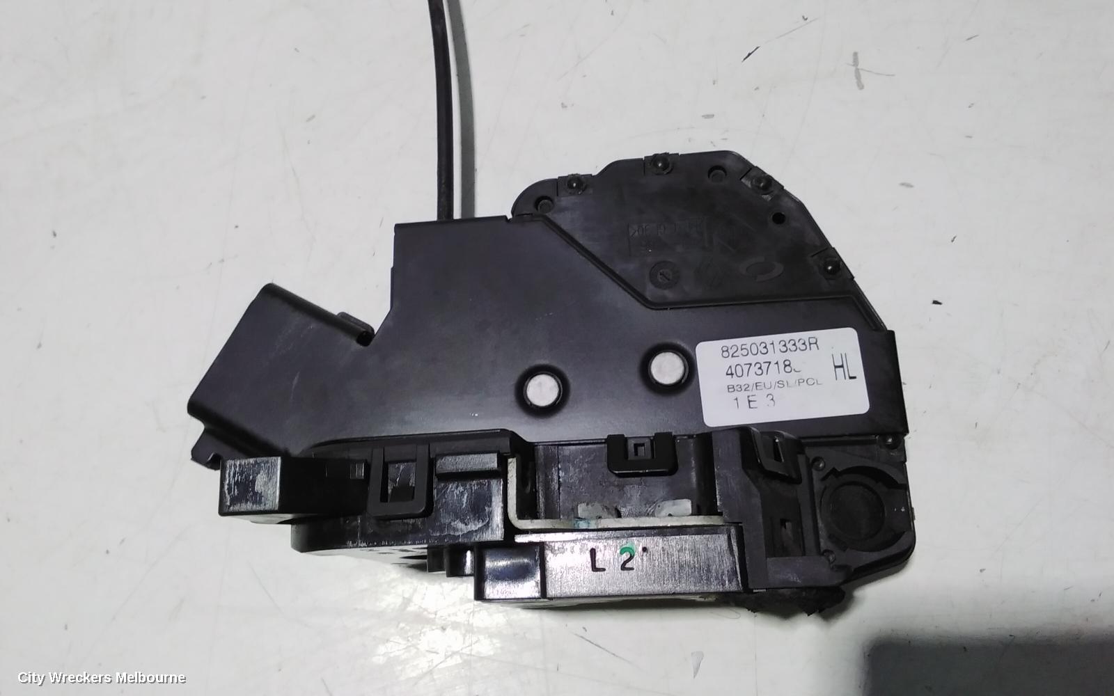 RENAULT MEGANE DOOR/BOOT/GATE LOCK, LEFT REAR DOOR LOCK, X32/B95, 5DR HATCH, P/N 825031333R, 09/2010 - 05/2016