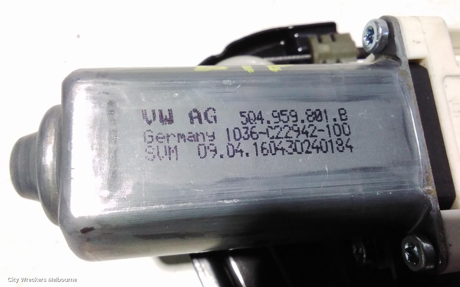 VOLKSWAGEN PASSAT LEFT FRONT WINDOW REG/MOTOR, DOOR REG ASSY (REG AND MOTOR), B8/MK7, 06/2015 ONWARDS