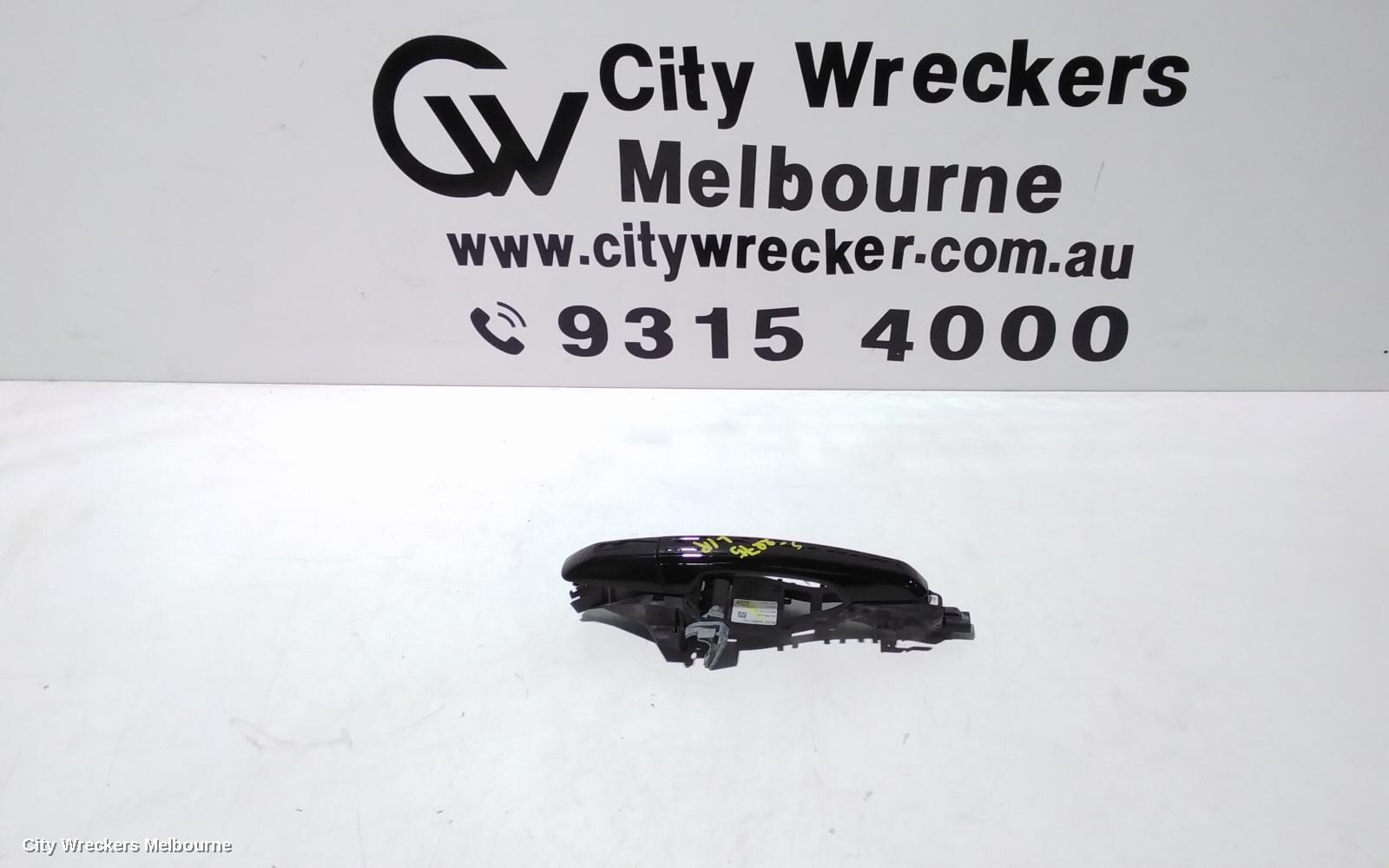 LAND ROVER RANGEROVER EVOQUE DOOR HANDLE, LH REAR, OUTER, COLOUR CODED, W/ KEYLESS ENTRY & START TYPE, L538, 11/2011 - 01/2019