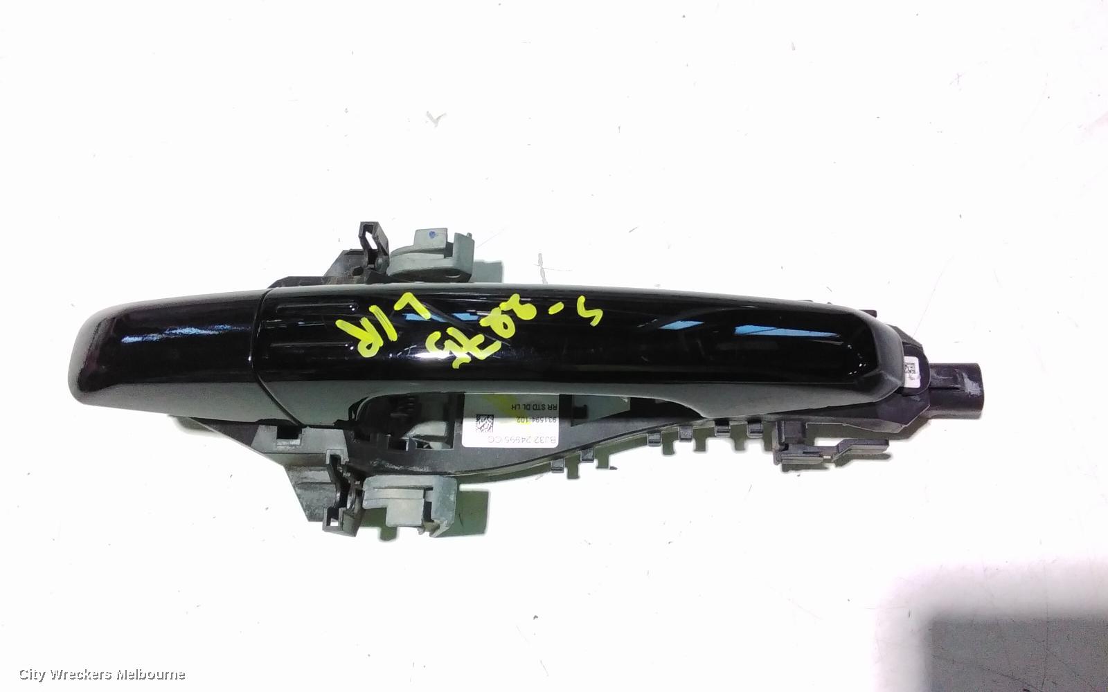 LAND ROVER RANGEROVER EVOQUE DOOR HANDLE, LH REAR, OUTER, COLOUR CODED, W/ KEYLESS ENTRY & START TYPE, L538, 11/2011 - 01/2019