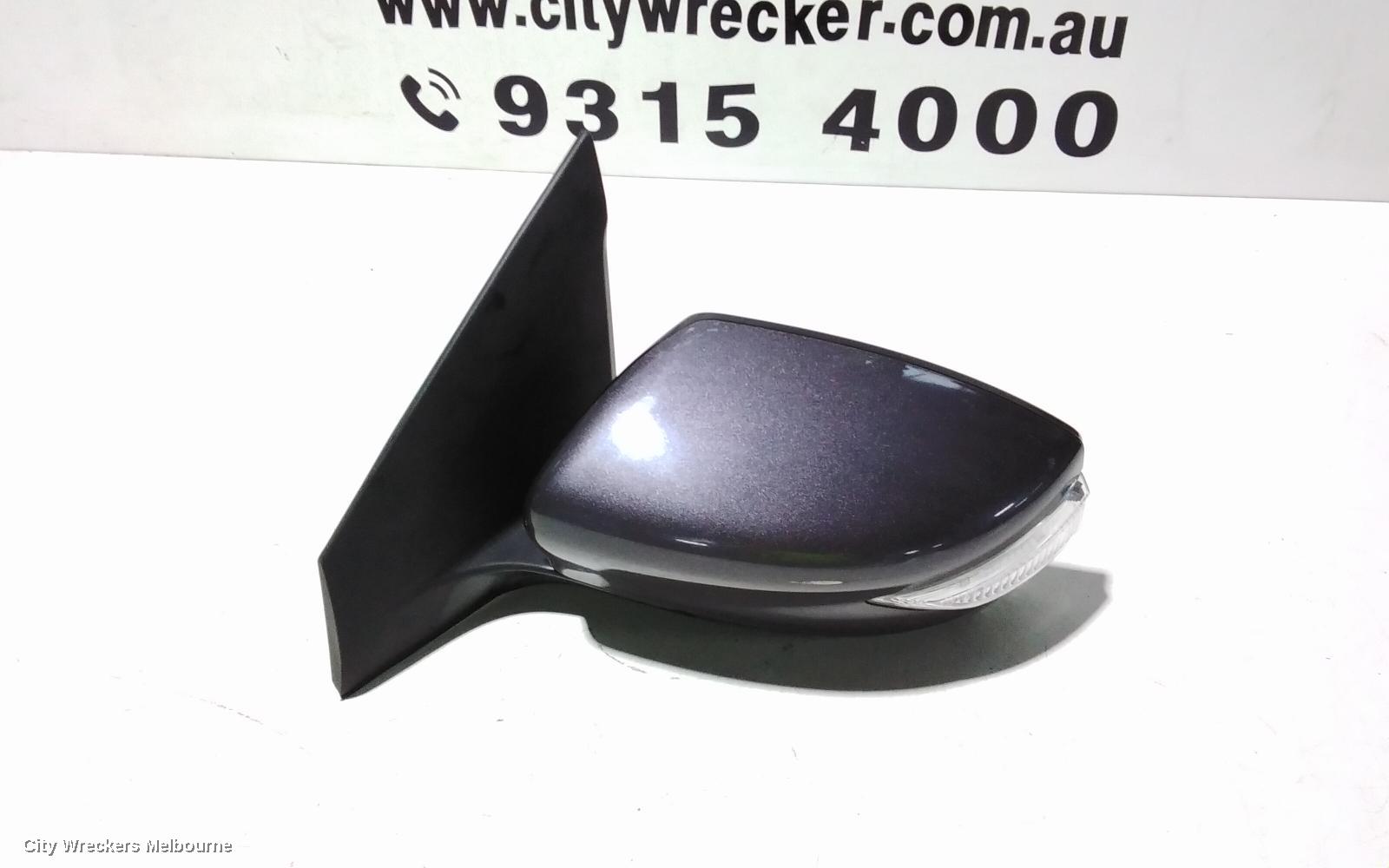 NISSAN PULSAR LEFT DOOR MIRROR, B17, SEDAN, MANUAL FOLD TYPE, 12/2012 - 12/2017