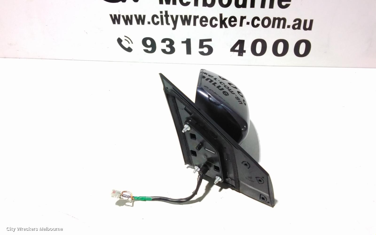NISSAN PULSAR LEFT DOOR MIRROR, B17, SEDAN, MANUAL FOLD TYPE, 12/2012 - 12/2017