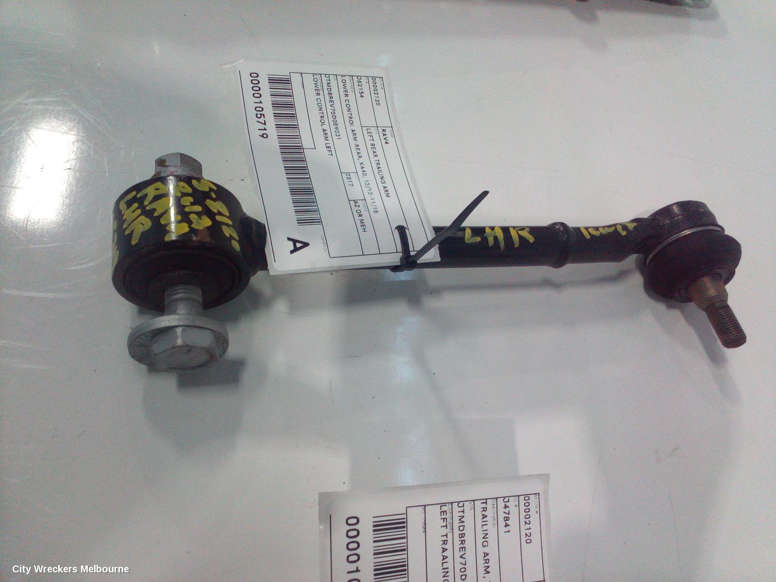TOYOTA RAV4 LEFT REAR TRAILING ARM, LOWER CONTROL ARM-REAR, XA40, 12/2012 - 11/2018