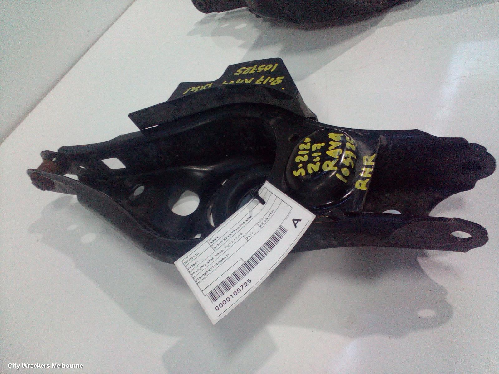 TOYOTA RAV4 RIGHT REAR TRAILING ARM, TRAILING ARM, XA40, 12/2012 - 11/2018