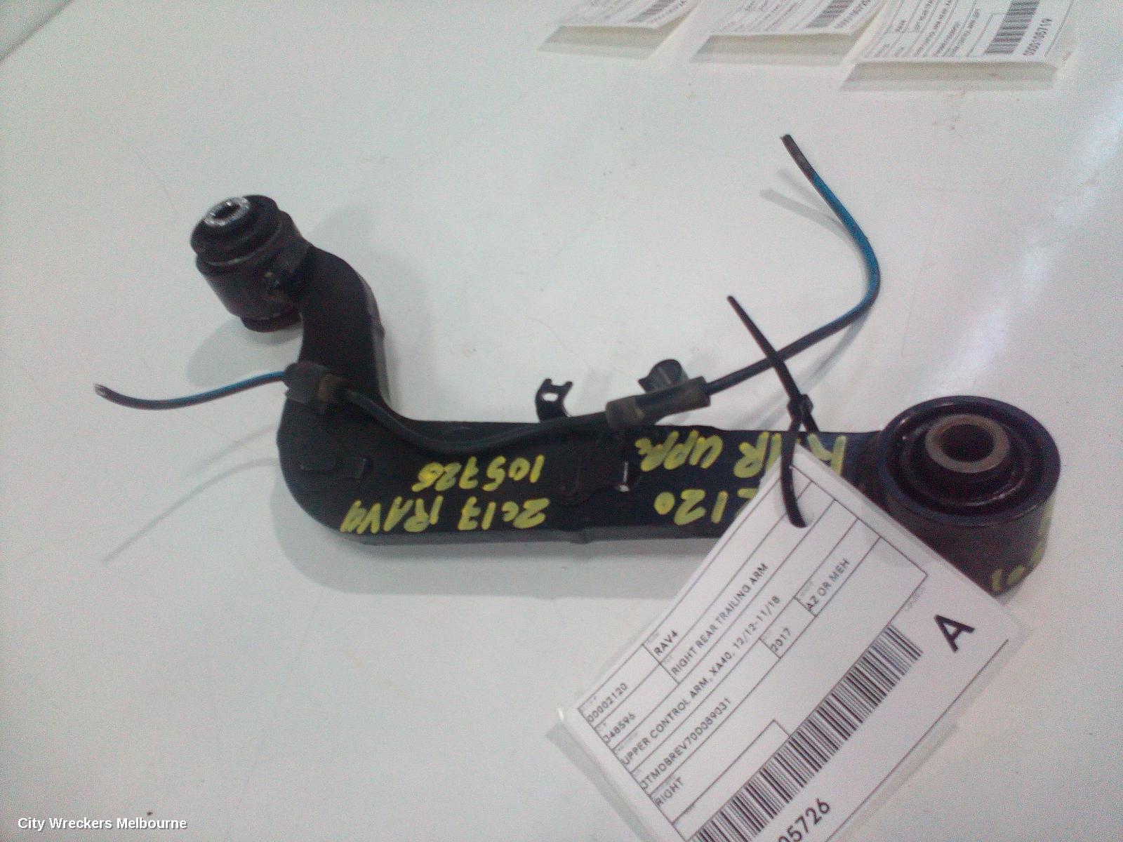 TOYOTA RAV4 RIGHT REAR TRAILING ARM, UPPER CONTROL ARM, XA40, 12/2012 - 11/2018