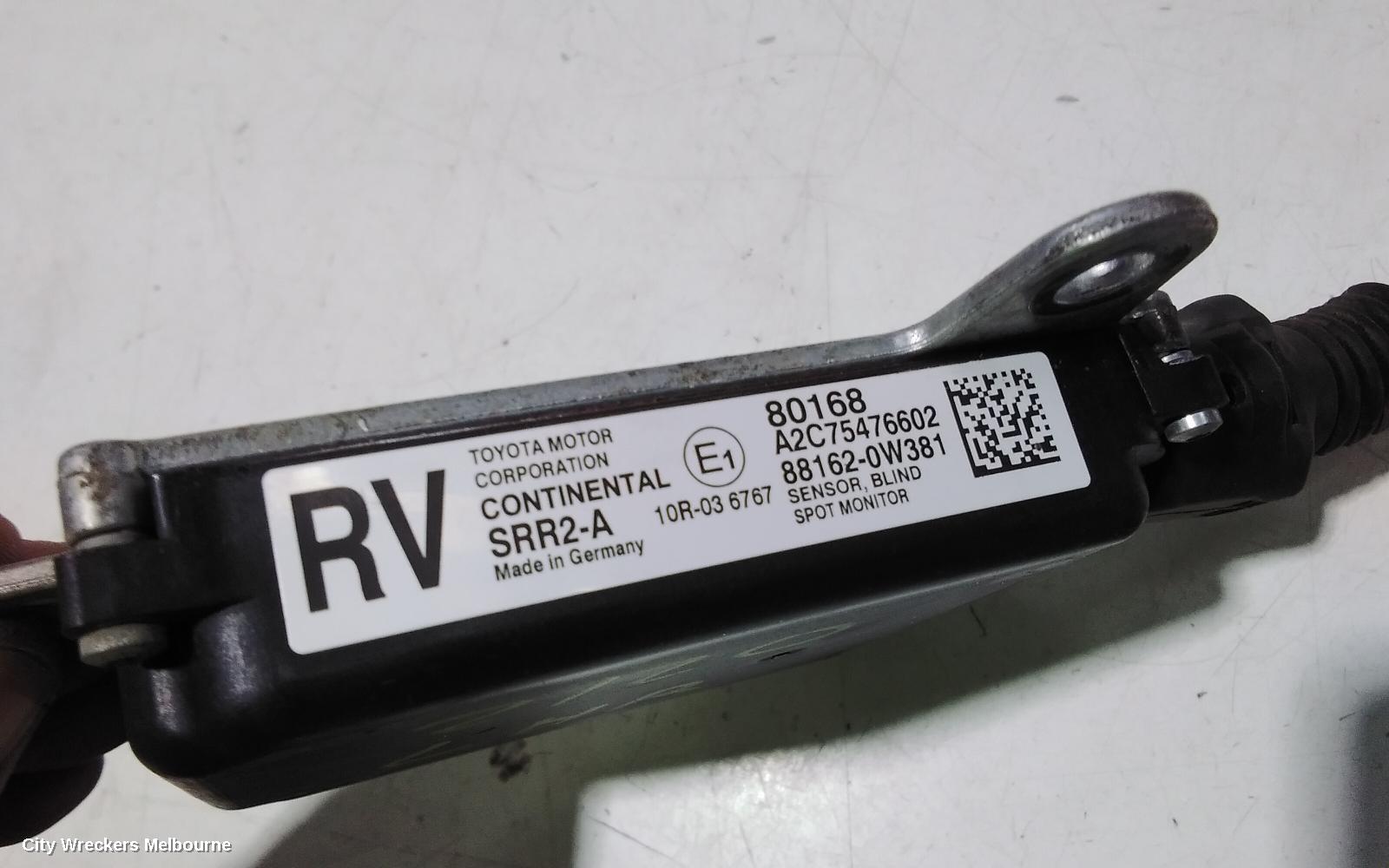 TOYOTA RAV4, XA40, 12/2012 - 12/2018, BLINDSPOT SENSOR LEFT REAR : 105749