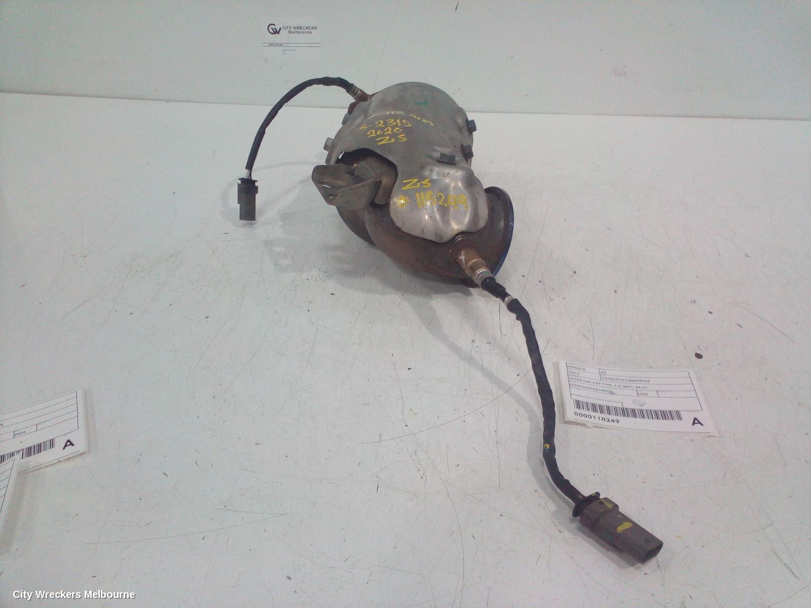 MG ZS CATALYTIC CONVERTER, UNDER CAR-CAT TYPE, 1.0, AZS1, 09/2017 ONWARDS