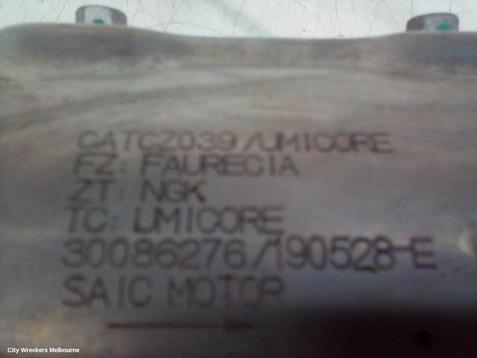 MG ZS CATALYTIC CONVERTER, UNDER CAR-CAT TYPE, 1.0, AZS1, 09/2017 ONWARDS