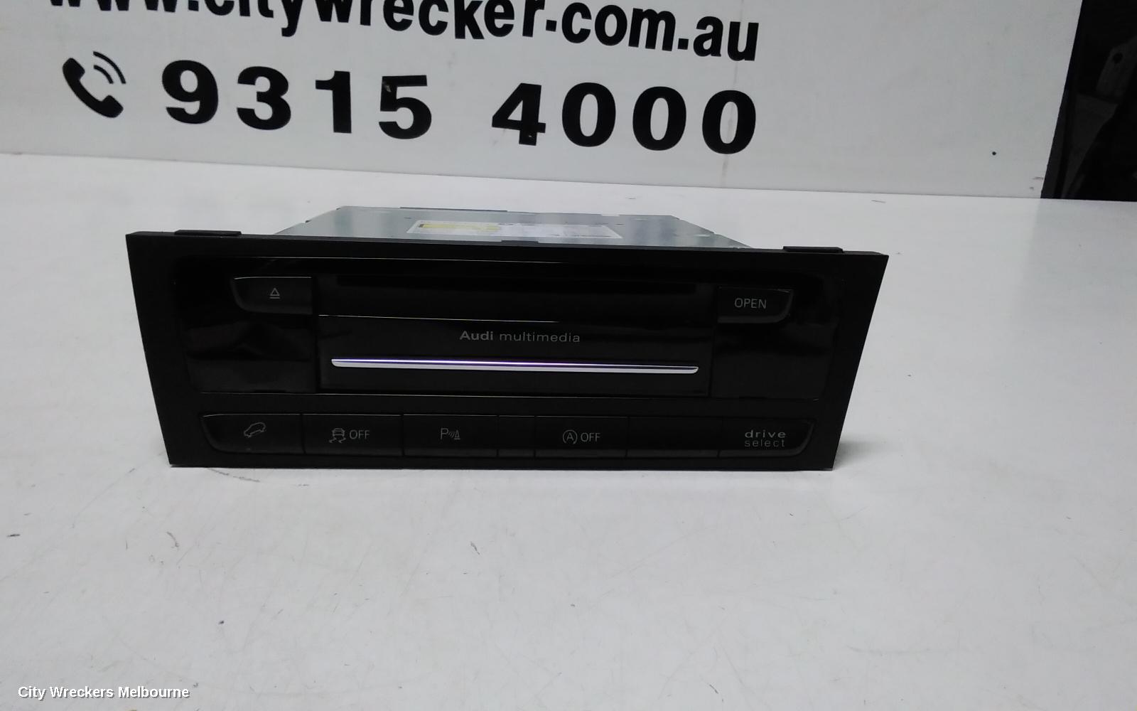 AUDI Q5 RADIO/CD/DVD/SAT/TV, DISPLAY UNIT, SAT NAV TYPE, 8R, 03/2009 - 01/2017
