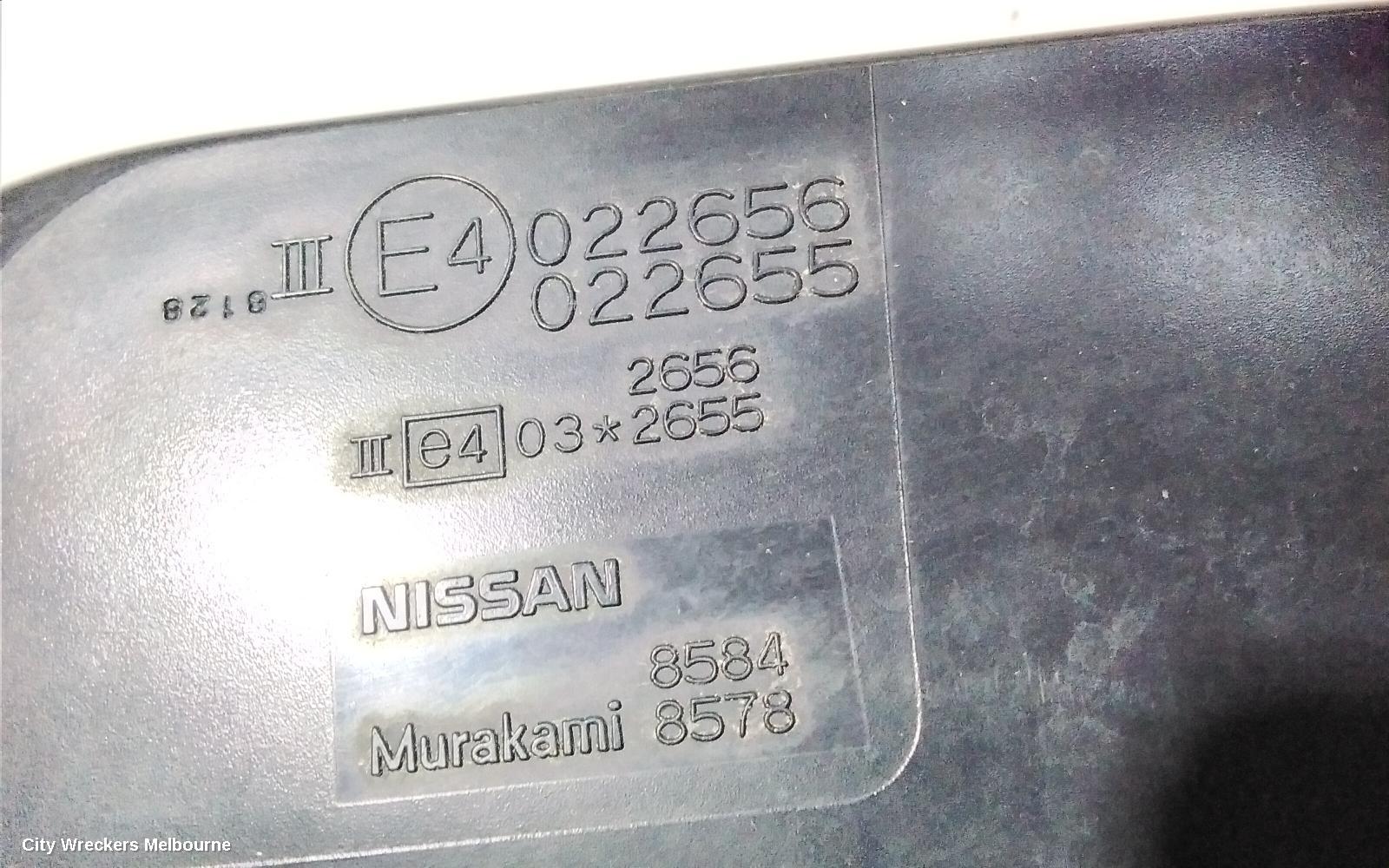 NISSAN XTRAIL RIGHT DOOR MIRROR, T31, NON CAMERA TYPE, 09/2007 - 04/2014
