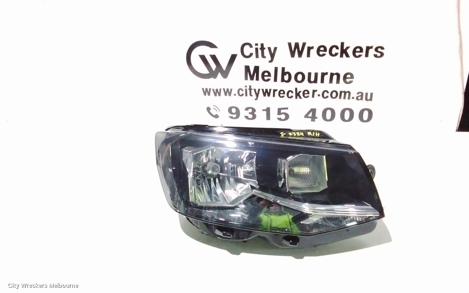VOLKSWAGEN TRANSPORTER RIGHT HEADLAMP, T6, HALOGEN TYPE (H4), 07/2015 - 07/2020