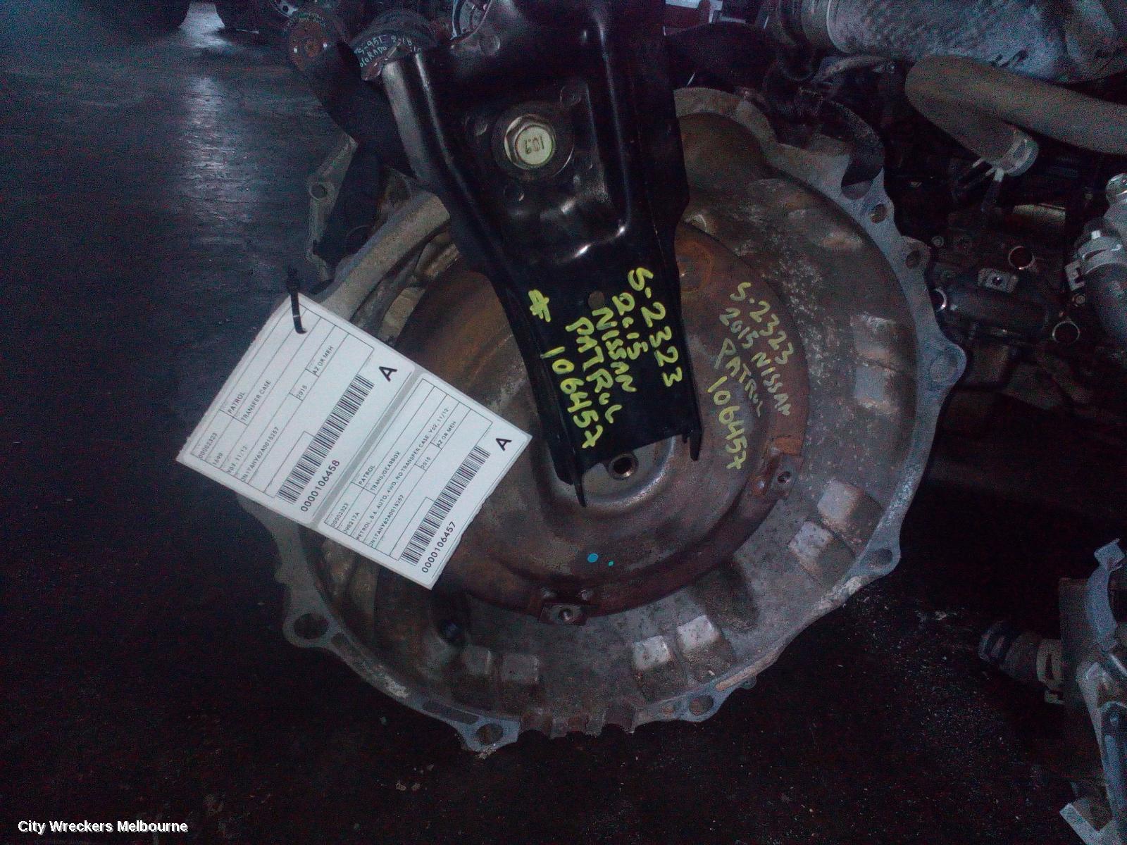 NISSAN PATROL TRANS/GEARBOX, PETROL, 5.6, AUTO, 4WD, NO TRANSFER CASE, Y62, 11/2012 ONWARDS