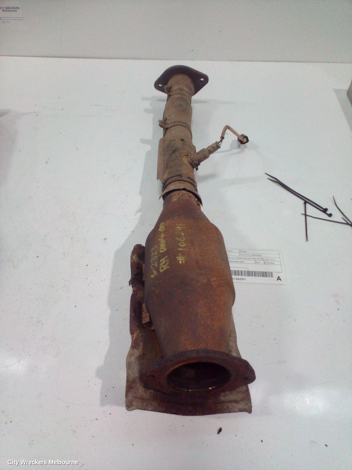 NISSAN PATROL CATALYTIC CONVERTER, PETROL, 5.6, UNDER CAR-CAT TYPE, RH SIDE, Y62, 11/2012 - 01/2016