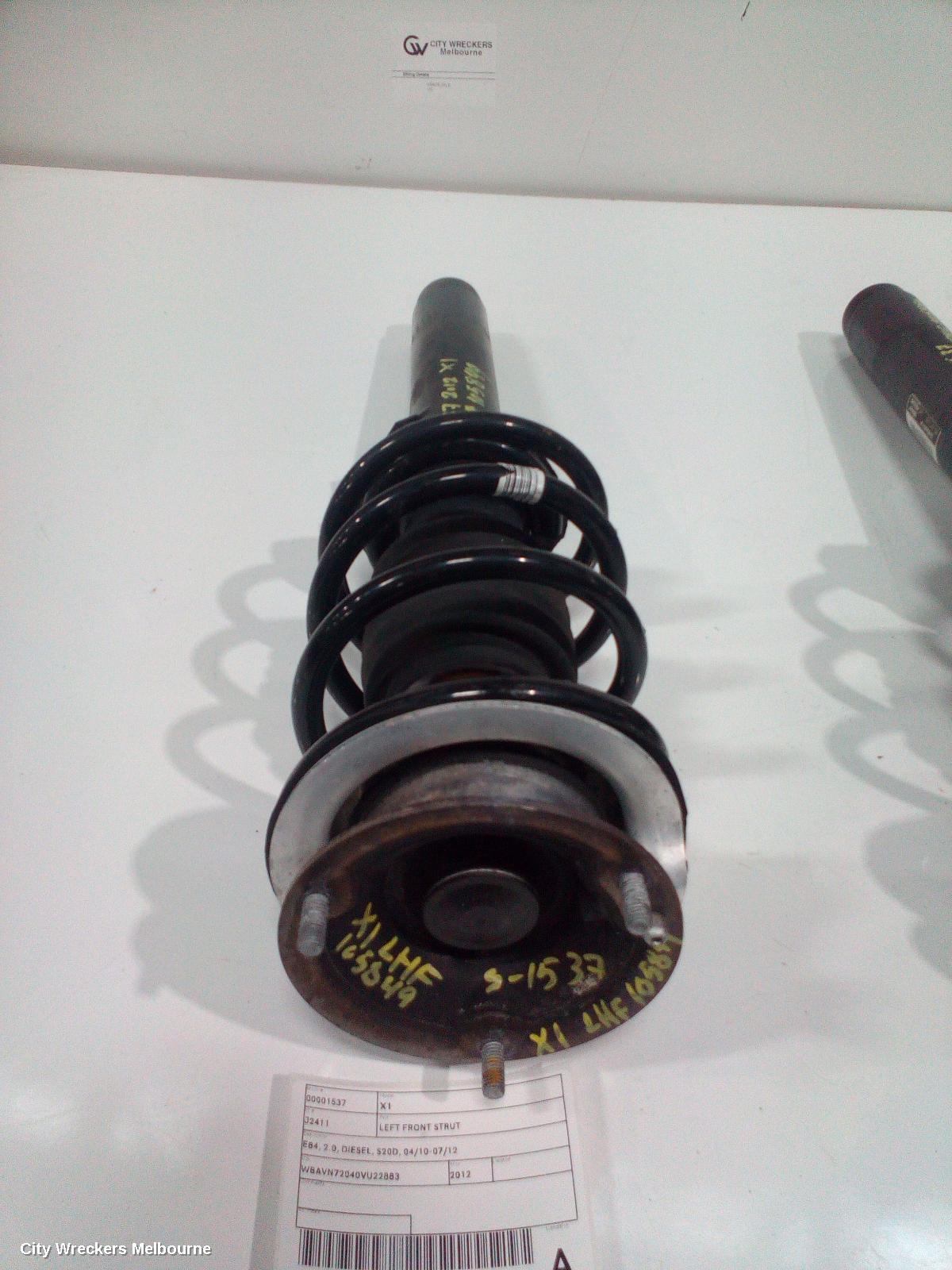 BMW X1 LEFT FRONT STRUT, E84, 2.0, DIESEL, S20D, 04/2010 - 07/2012