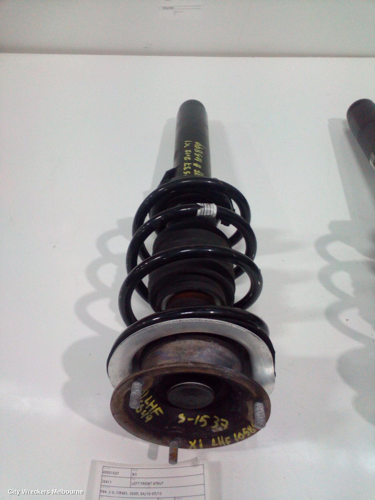 BMW X1 LEFT FRONT STRUT, E84, 2.0, DIESEL, S20D, 04/2010 - 07/2012