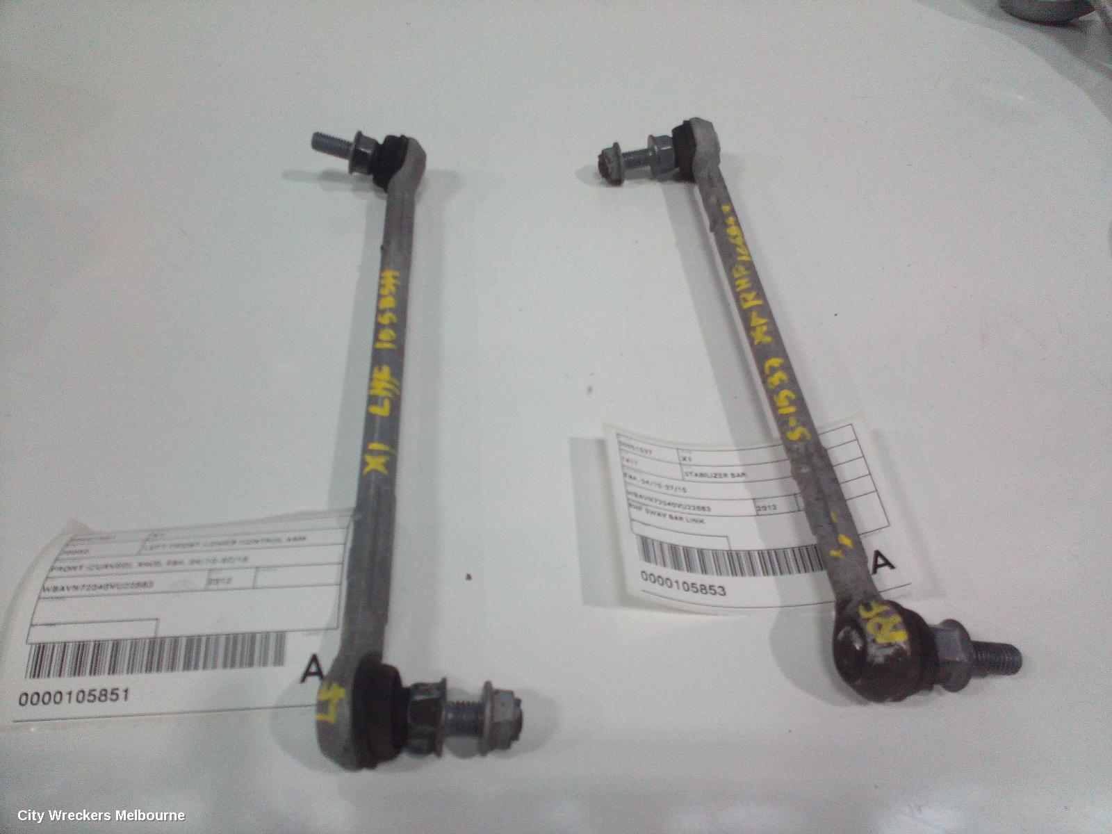 BMW X1 LEFT FRONT LOWER CONTROL ARM, FRONT (CURVED), RWD, E84, 04/2010 - 07/2015