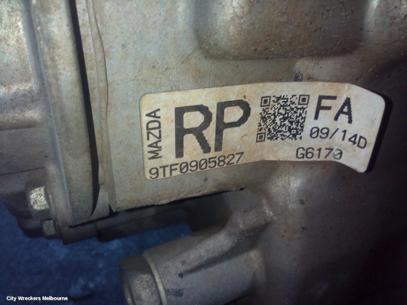 MAZDA 3 TRANS/GEARBOX, MANUAL, FWD, PETROL, 2.0, LF, 6 SPEED (8TH VIN = F), BL, 04/2009 - 10/2013