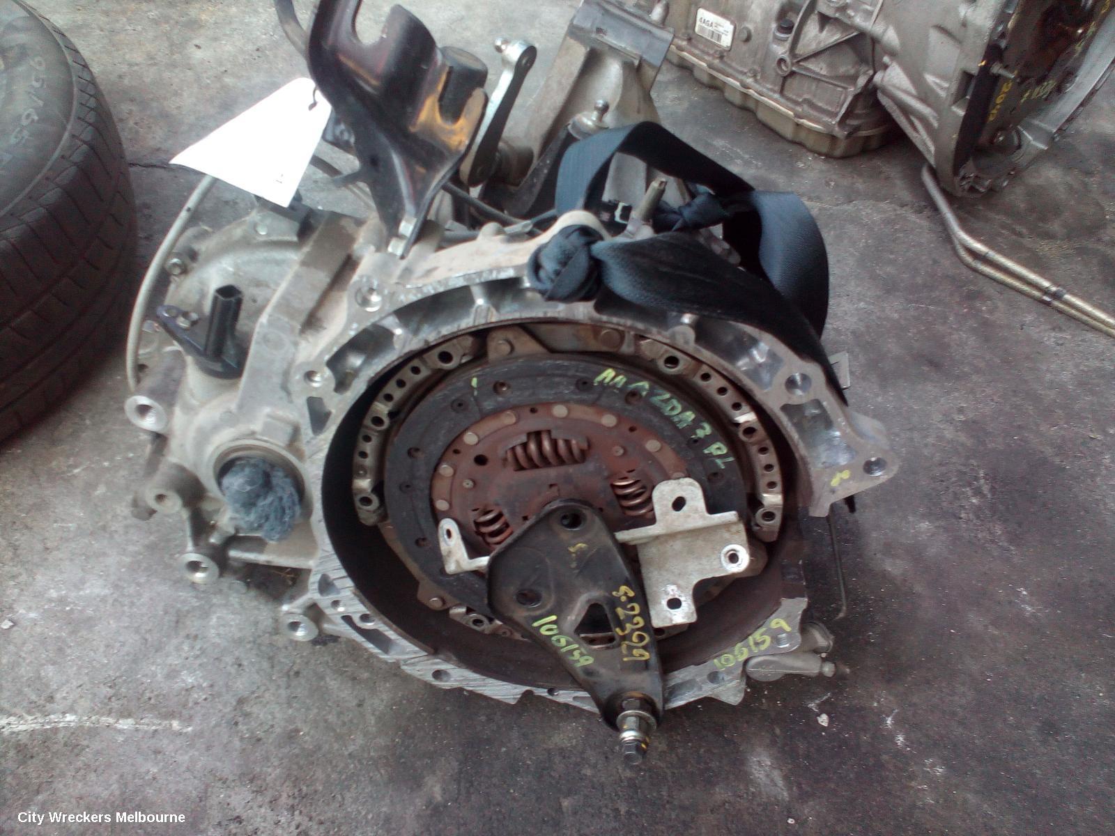 MAZDA 3 TRANS/GEARBOX, MANUAL, FWD, PETROL, 2.0, LF, 6 SPEED (8TH VIN = F), BL, 04/2009 - 10/2013