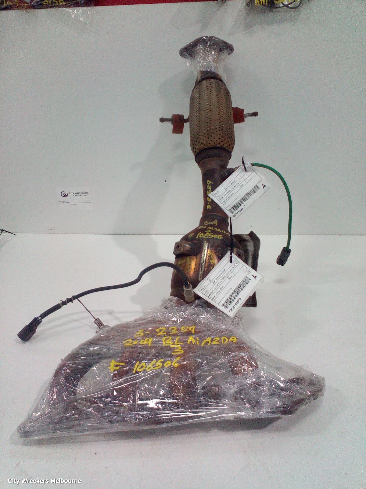 MAZDA 3 CATALYTIC CONVERTER, MANIFOLD-CAT TYPE, 2.0, PETROL, NON SKYACTIV, BL, 04/2009 - 10/2013
