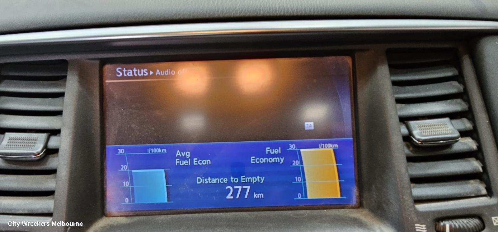 NISSAN PATROL RADIO/CD/DVD/SAT/TV, DISPLAY UNIT, 8IN TOUCHSCREEN, W/ SAT NAV, Y62, 11/2012 ONWARDS