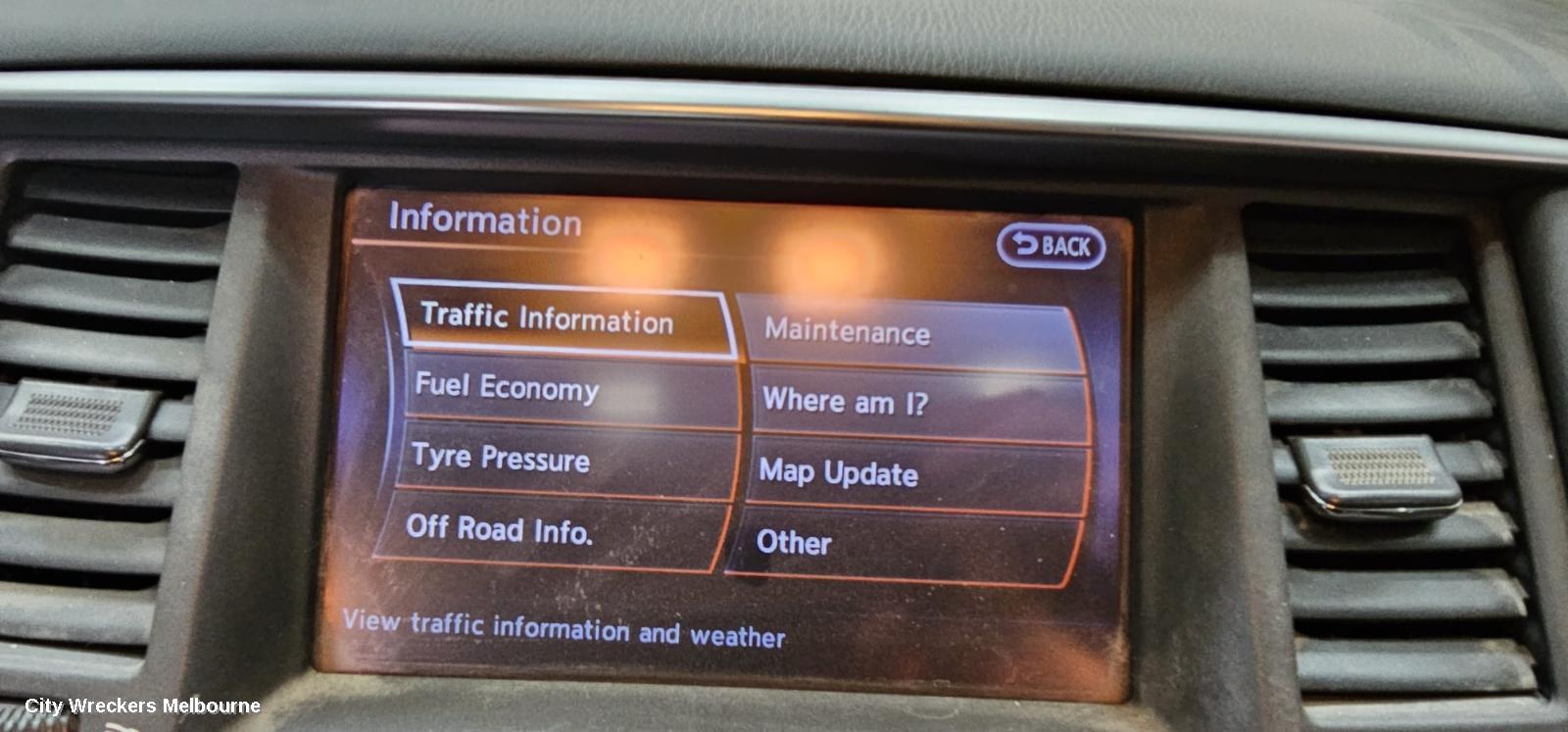 NISSAN PATROL RADIO/CD/DVD/SAT/TV, DISPLAY UNIT, 8IN TOUCHSCREEN, W/ SAT NAV, Y62, 11/2012 ONWARDS