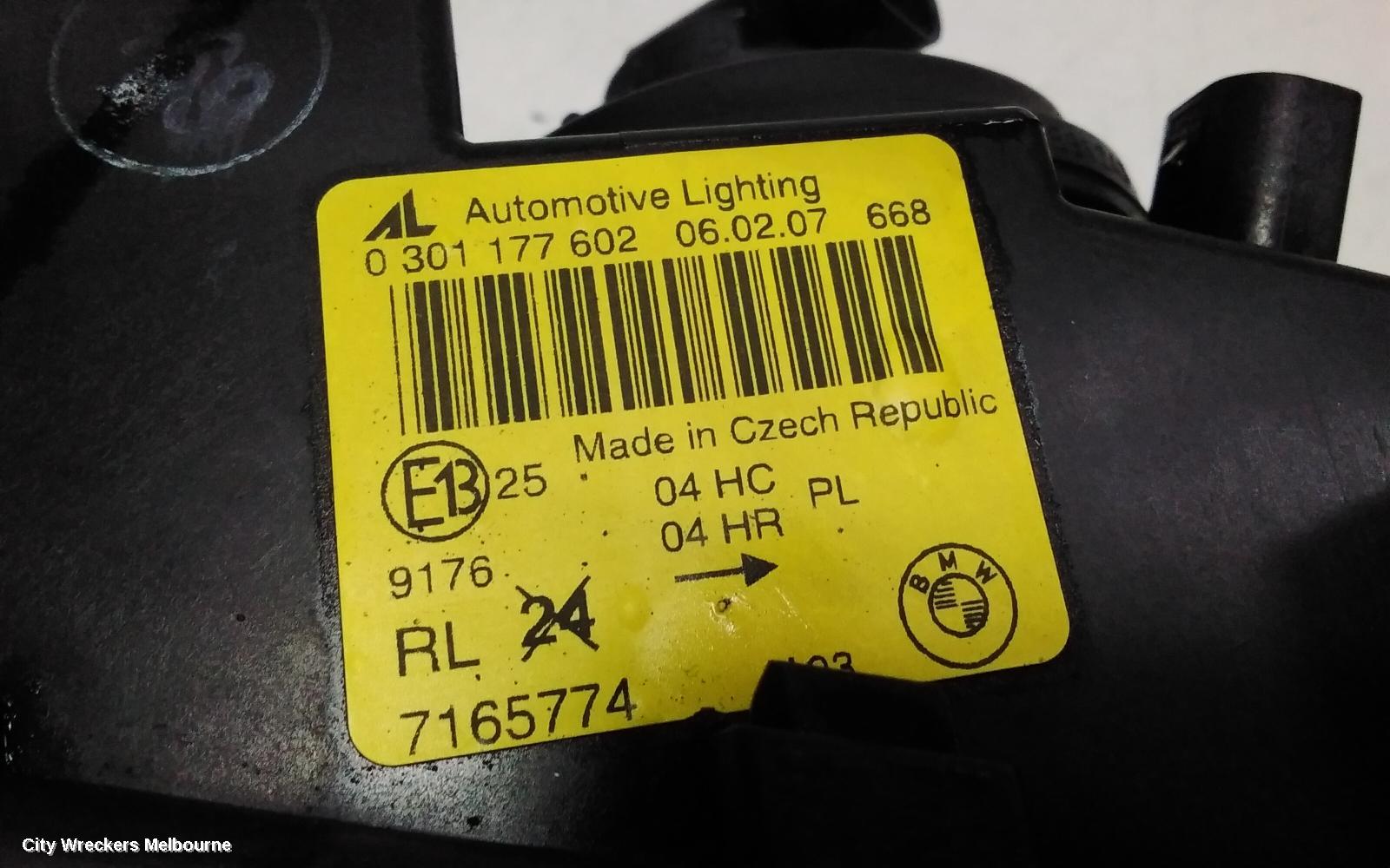 BMW 3 SERIES RIGHT HEADLAMP, E46, CPE/CAB, STANDARD, AMBER FLASHER, 03/2003 - 07/2006