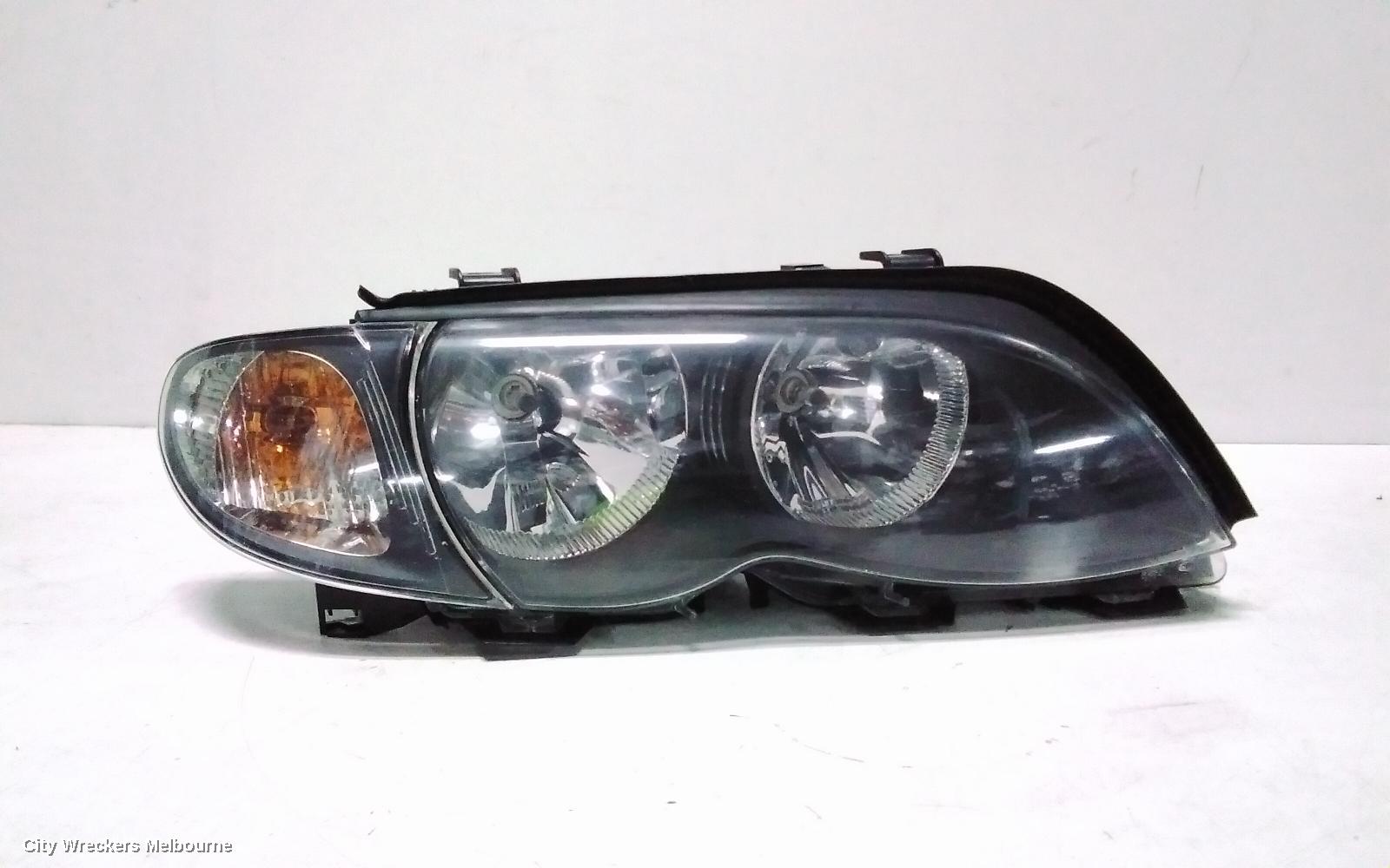 BMW 3 SERIES RIGHT HEADLAMP, E46, CPE/CAB, STANDARD, AMBER FLASHER, 03/2003 - 07/2006